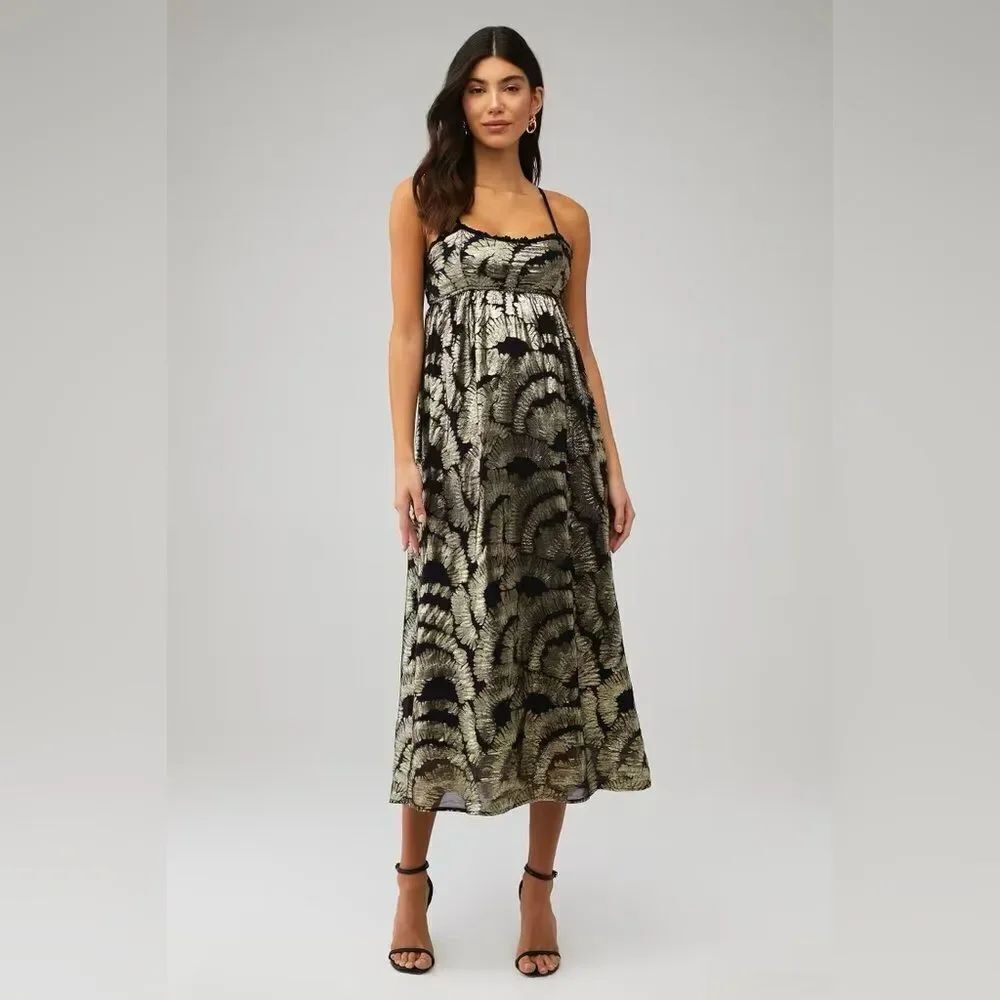 RUE STICC Women's Tara Maxi Party Dress in Anthracite Size Medium